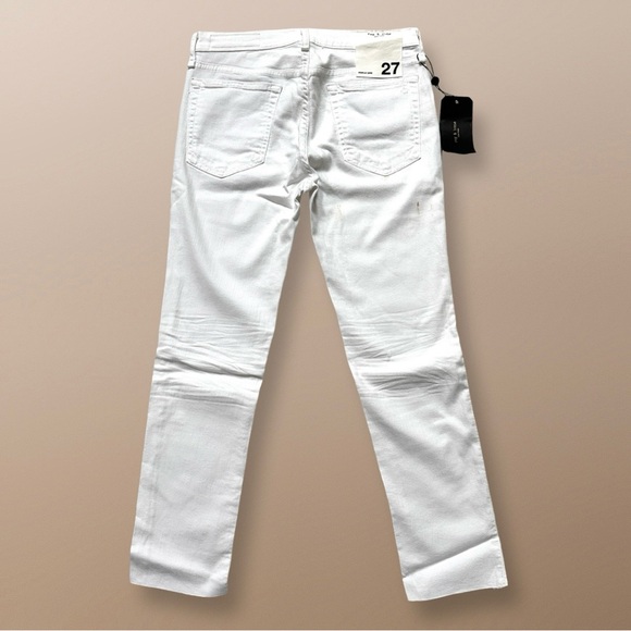 NWT $195 Rag & Bone White Ankle Dre Capri Jeans Size 27 - Picture 3 of 11